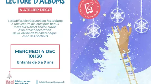 LECTURE D'ALBUM & ATELIER DÉCO 