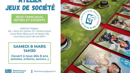 ATELIER JEUX DE SOCIÉTÉ